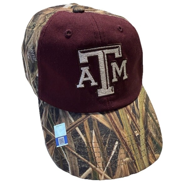 Captivating Headwear Other - Texas A&M Hat Aggies Mossy Oak Camo Cap Adjustable TAMU Aggies ATM camouflage